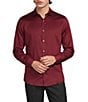 Murano Big & Tall Slim Fit Solid Sateen Woven Shirt - Image 3