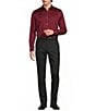 Murano Big & Tall Slim Fit Solid Sateen Woven Shirt - Image 5