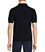 Color:Navy - Image 2 - Big & Tall Slim-Fit Solid Textured Polo Sweater
