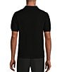 Color:Black - Image 2 - Big & Tall Slim-Fit Solid Textured Polo Sweater
