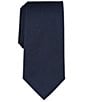 Color:Navy - Image 2 - Big & Tall Solid Textured 3 1/8#double; Silk Tie
