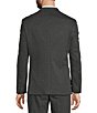 Murano Big & Tall Suit Separates Knit Blazer, Color:Black - Image 2