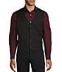 Color:Black - Image 1 - Big & Tall Wardrobe Essentials Suit Separates Twill Vest