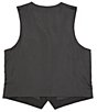 Color:Black - Image 2 - Big & Tall Wardrobe Essentials Suit Separates Twill Vest
