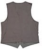 Color:Charcoal - Image 2 - Big & Tall Wardrobe Essentials Suit Separates Twill Vest