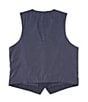 Color:Navy - Image 2 - Big & Tall Wardrobe Essentials Suit Separates Twill Vest