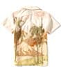 Murano Big Boys Slim Outback Print Camp Shirt, Color:Eggshell - Image 2