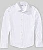 Murano Big Boys Collezione Canclini Slim Fit Solid Long Sleeve Techno Woven Shirt - Image 2