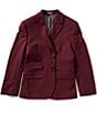 Murano Big Boys Slim Knit Blazer, Color:Burgundy - Image 1