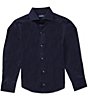 Murano Big Boys Spread Collar Button Down Long Sleeve Sateen Dress Shirt - Image 2