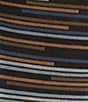 Murano Broken Stripe Crew Length Socks, Color:Navy - Image 2