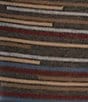 Murano Broken Stripe Crew Length Socks, Color:Charcoal - Image 2