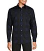 Color:Black - Image 1 - Buffalo Plaid Long-Sleeve Woven Shirt