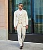 Murano Classic Fit Linen Suit Separates Stripe Vest - Image 6