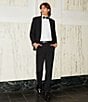 Murano Collezione Alex Slim Fit Performance Bi-Stretch Solid Suit Separates Flat Front Dress Pants, Color:Black - Image 5