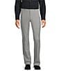Color:Grey - Image 1 - Collezione Alex Slim-Fit Performance Bi-Stretch Solid Suit Separates Flat Front Dress Pants