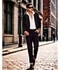 Murano Collezione Alex Slim Fit Performance Bi-Stretch Solid Suit Separates Flat Front Dress Pants - Image 5