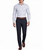 Murano Collezione Canclini Athletic Fit Dash Stripe Long Sleeve Techno Woven Shirt - Image 3