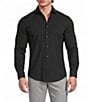 Murano Collezione Canclini Athletic Fit Solid Long-Sleeve Techno Woven Shirt - Image 5