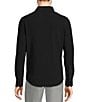 Color:Black - Image 2 - Collezione Canclini Slim Fit Performance Stretch Solid Texture Long Sleeve Woven Shirt
