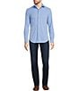Murano Collezione Canclini Slim-Fit Solid Long-Sleeve Techno Woven Shirt, Color:Light Blue - Image 3