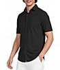 Murano Collezione Canclini Solid Slim Fit Short Sleeve Woven Shirt - Image 5