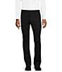 Color:Black - Image 1 - Collezione Evan Extra Slim-Fit Performance Bi-Stretch Suit Separates Wool Blend Flat-Front Dress Pants