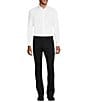 Color:Black - Image 3 - Collezione Evan Extra Slim-Fit Performance Bi-Stretch Suit Separates Wool Blend Flat-Front Dress Pants