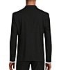 Color:Black - Image 2 - Collezione Slim Fit Performance Bi-Stretch Double Breasted Wool Suit Blazer