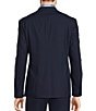Color:Navy - Image 2 - Collezione Slim Fit Performance Bi-Stretch Double Breasted Wool Suit Blazer