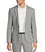 Color:Grey - Image 3 - Collezione Slim-Fit Performance Bi-Stretch Wool Blend Suit Separates Blazer