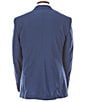 Murano Collezione Slim-Fit Performance Bi-Stretch Wool Blend Suit Separates Blazer, Color:Blue - Image 2