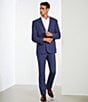 Murano Collezione Slim-Fit Performance Bi-Stretch Wool Blend Suit Separates Blazer, Color:Blue - Image 5