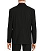 Color:Black - Image 2 - Collezione Slim Fit Performance Bi-Stretch Wool Blend Suit Separates Blazer