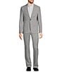 Color:Grey - Image 4 - Collezione Slim-Fit Performance Bi-Stretch Wool Blend Suit Separates Blazer