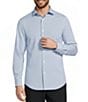 Murano Collezione Slim-Fit Square Pattern Long-Sleeve Shirt - Image 1