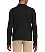 Murano Comfortable Lux Jersey Zip Coat Front Sweater, Color:Black - Image 2