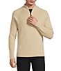Murano Comfortable Lux Quarter Zip Long Sleeve Ribbed Sweater - Image 1