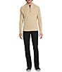 Murano Comfortable Lux Quarter Zip Long Sleeve Ribbed Sweater - Image 3