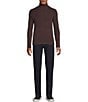 Murano Comfortable Lux Ribbed Turtleneck, Color:Deep Wine - Image 3