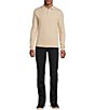 Murano Comfortable Textured Lux Long Sleeve Polo Sweater - Image 3