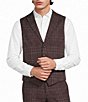 Murano Coordinating Shawl Plaid Suit Separates Vest - Image 1