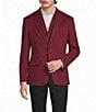 Murano Coordinating Slim Fit Solid Knit Suit Separates Jacket - Image 1