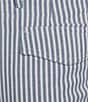 Murano Corsa Di Cavalli Derby Collection Lucas Pleated Stripe Seersucker Suit Separates Dress Pants, Color:Blue - Image 4