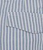 Color:Blue - Image 5 - Corsa Di Cavalli Derby Collection Lucas Pleated Stripe Seersucker Dress Pants