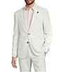 Murano Corsa Di Cavalli Derby Collection Slim Fit Stripe Seersucker Suit Separates Jacket - Image 1