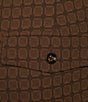 Murano Crocodile World Collection Jacquard Gurkha 6.5#double; Inseam Shorts, Color:Chocolate Brown - Image 4