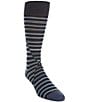 Murano Diagonal Stripe Socks, Color:Navy - Image 1