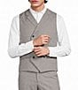 Murano Double Breasted Coordinating Glen Plaid Suit Separates Vest - Image 1
