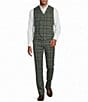 Murano Double Breasted Plaid Suit Separates Vest - Image 3